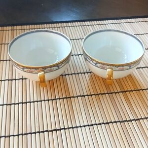 Theodore Haviland French Limoges Troy Schleiger Tea Cups Set Of 2- EUC